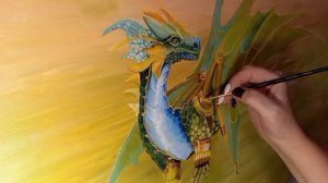 Рисую Дракона под мои любимые песни