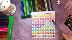 Карандаши Colleen с Wildberries, первое впечатление, выкраска, пример раскрашивания