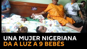 Una mujer da a luz a 9 bebés