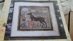 Kathy Barrick and Blackbirddesigns. Примитивная вышивка в отпуске.