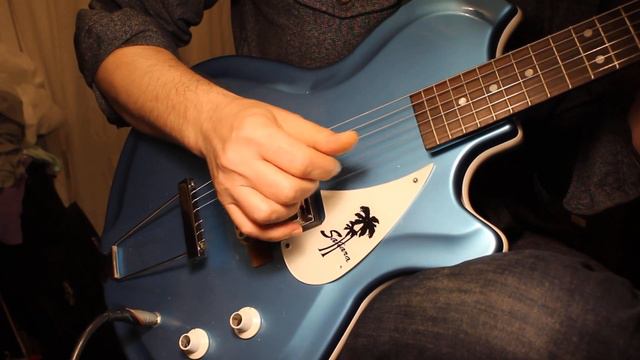 Supro Sahara Guitar Reissue w/Lollar Valco-Style Lap Steel Pickup 'Coodercaster' смотреть онлайн