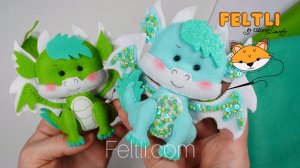 Мастер-класс ДРАКОН из фетра Как сделать дракона своими руками? Что сделать из фетра на Новый год?