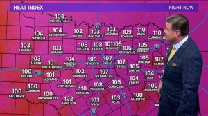 Oops: It was "101,105 heat index" in McKinney on Thursday