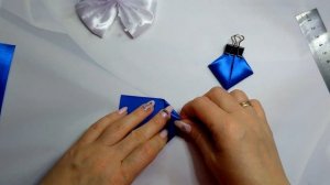 Школьные банты из атласной ленты 5 см. и фатина.??