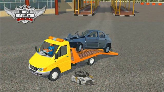 MERCEDES BENZ SPRINTER TOWCAR LOAD CRASH CAR - BUSSID || HANZOO MOD смотреть онлайн