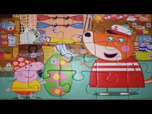 Пазл Свинка Пеппа, Пеппа на море - собираем пазлы для детей | Polinka-Vitaminka