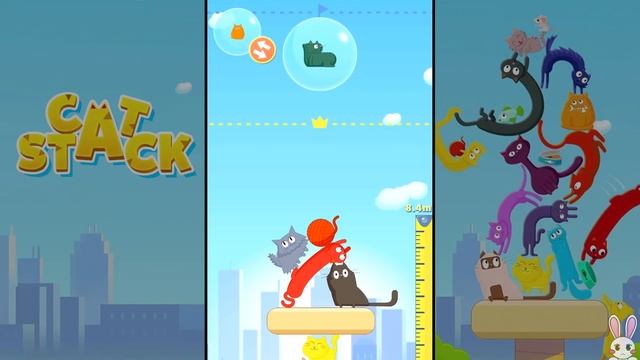 CAT STACK: Cute and perfect tower builder game!!! | Juegos Gratis con dsimphony смотреть онлайн