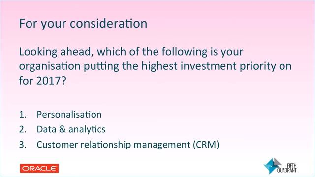 Oracle - Creating Individualised CX in the Digital Age смотреть онлайн