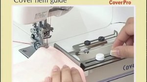 Распошивальная машина Janome Cover Pro - направитель для потайного шва