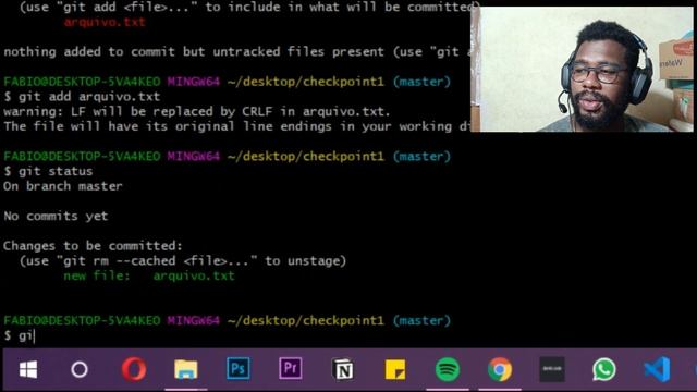 Tutorial bem básico e bem rápido de como usar o terminal GIT смотреть онлайн