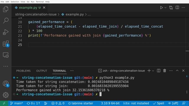 Python: How simple string concatenation can kill your code performance