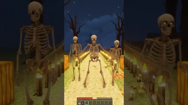 Spooky Scary Skeletons In Minecraft! смотреть онлайн