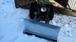 Снегоуборочная лопата для мотоблока своими  руками!