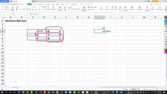85 - Minimum Path Sum - Dynamic Programming Approach 1