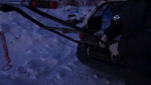 Мотобуксировщик - погрузка в машину