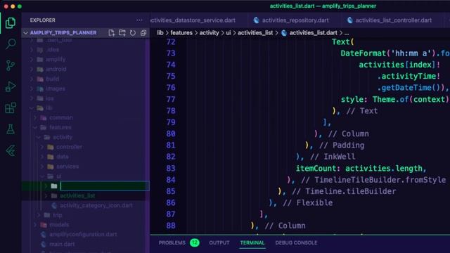 Part 03: Building a Trip Planner App using Flutter & AWS Amplify