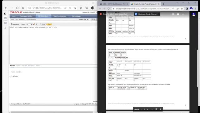 Database Penyewaan Media Online menggunakan Database Oracle смотреть онлайн