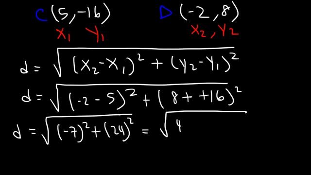 Distance Formula