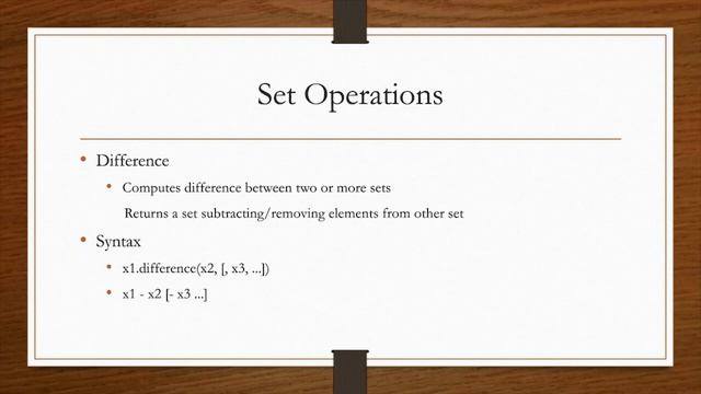 57 Set Operations in Python | Set Operations