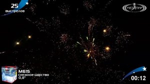 Батарея салютов Снежное Царство (25/0,8) МБ15