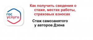 Как в Госуслугах узнать о своем стаже, местах работы, страховых взносах. Стаж самозанятого в Дзене