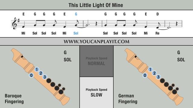 HOW TO PLAY the Recorder: This Little Light of Mine смотреть онлайн