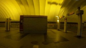 Закрытая станция метро Ладожская. Санкт-Петербург