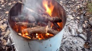 "Немного О..." Выпуск №1: "Самодельная походная мини печь из ведра. Ведропечь!"