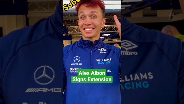 Alex Albon Signs Extension #f1 #f12022