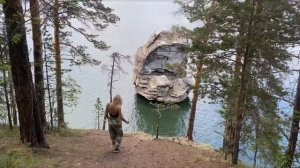 Шайтан Камень на озере Иткуль. Путешествие по Уралу.