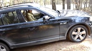 BMW X3 E83 Полный привод в действии.