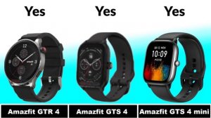 Amazfit GTR 4 vs Amazfit GTS 4 vs Amazfit GTS 4 mini