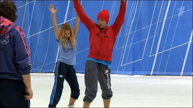 Маруся Зыкова и Роман Костомаров. Тренировка. Фрагмент выпуска от 09.11.2013