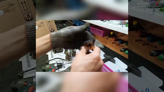 Бензокоса триммер HUSQVARNA 128R. Диагностика с разбором неисправностей двигателя. смотреть онлайн