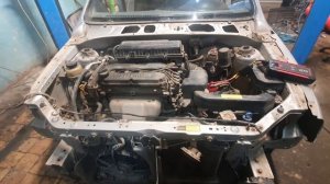 в разборе Kia Rio 1 двигатель A5D