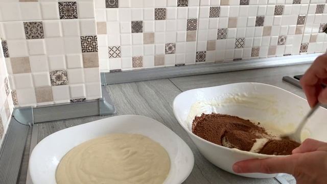 Манник Зебра на кефире/ Манник рецепт/ Готовлю с любовью