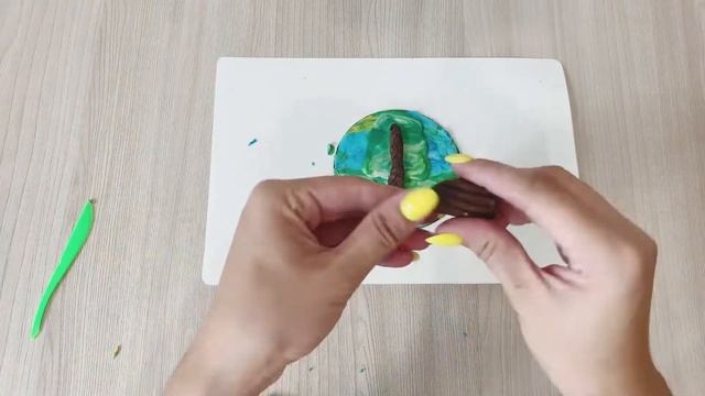 Летнее дерево из пластилина. Как слепить дерево. Мастер-класс смотреть онлайн