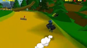 Страусиные бега #4 бега страусов с препятствиями мультяшная игра