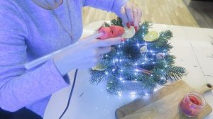 Как украсить красиво новогодний стол/Украшаю дом к Новому Году/Убирай, Готовь, Декорирую со мной