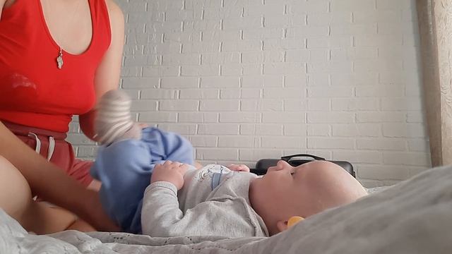 зарядка с малышом 2-3 месяца очень полезно на каждый день #семейныйканал #семейныйвлог