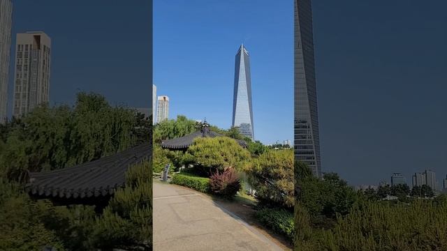 Самый высокий небоскреб в городе Инчхон в Корее - Northeast Asia Trade Tower.