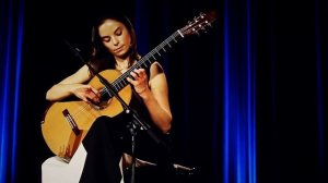 Ana Vidovic plays Sonatina by Federico Moreno Torroba on a classical guitar