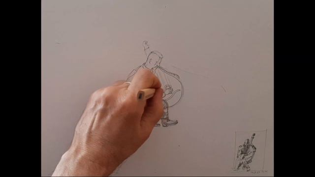 Как выполнить набросок фигуры человека карандашом.