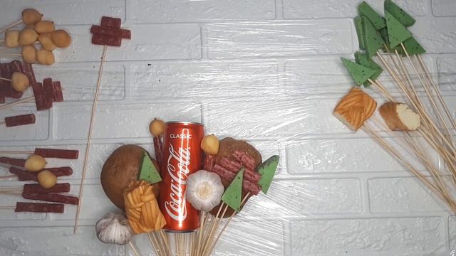 Мужской букет | Подарок на 23 февраля | Мясной букет