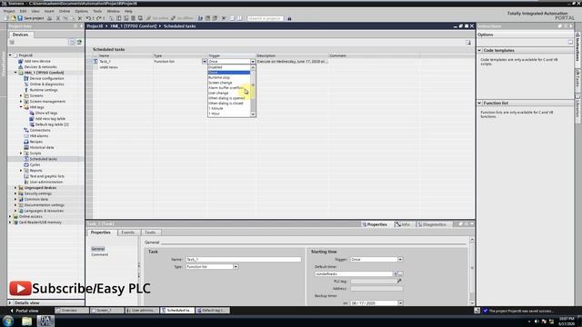Schedule Tasks in WinCC TIA Portal || WinCC Programming Lectures for Beginners смотреть онлайн