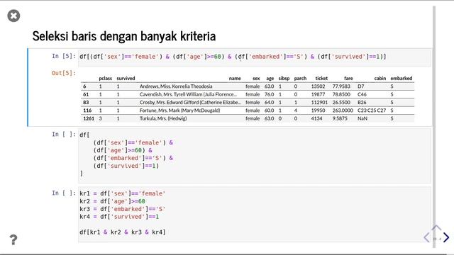 Pandas 37 | Seleksi baris dengan banyak kriteria pada Data Frame | Python Pandas | Data Science