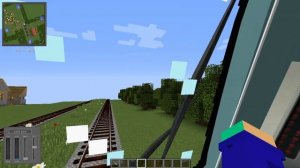 Грузовой поезд сошёл с рельс. Работаю машинистом в майнкрафт.