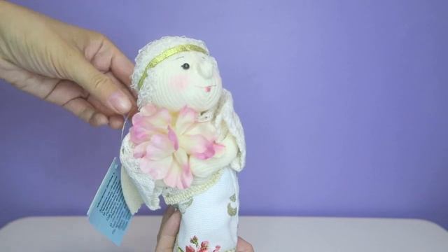 Текстильная интерьерная кукла ручной работы Ангелок добра от кукольного цеха Неж.mp4