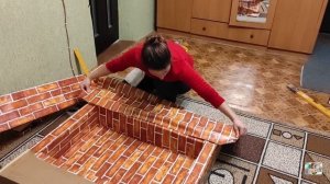 Камин из картона своими руками Новогодние украшения