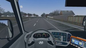 Еду в Чистогорск на новом Hyundai County по 304 маршруту. Чистогорская область, Omsi 2
